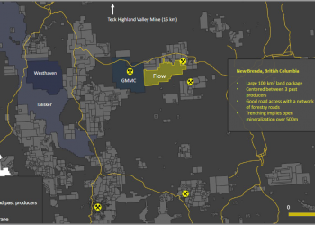Windfall Geotek Inc Cards AI to Develop Targets for Flow Metals Corp. on New Brenda B.C. Gold Project