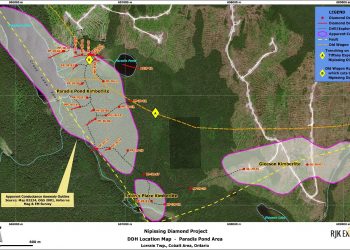 RJK Discovers Two New Kimberlites and Expands the Paradis Pond Kimberlite