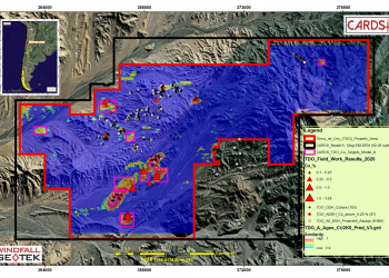 Windfall Geotek CARDS AI 2D Report Positive Validation by Chilean Metals at the Tierra De Oro project in Chile