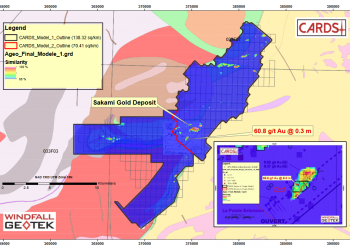 Windfall Geotek Share Validation of its CARDS AI High Priority Gold Targets on Quebec Precious Metals’ Sakami Project, James Bay Area, Quebec