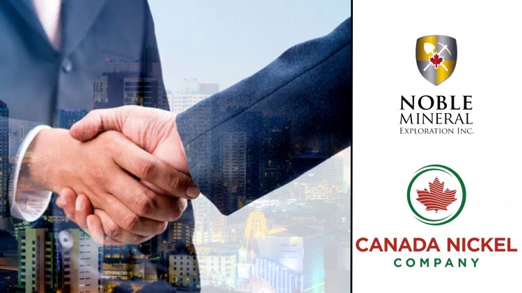 Noble Provides Update on Earn-in Transaction with Canada Nickel and Announces AGM Results