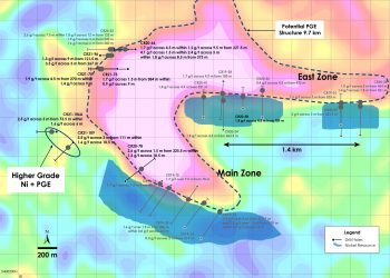 Canada Nickel Announces Main Zone Extension and Additional Drilling Results at Crawford Nickel Sulphide Project