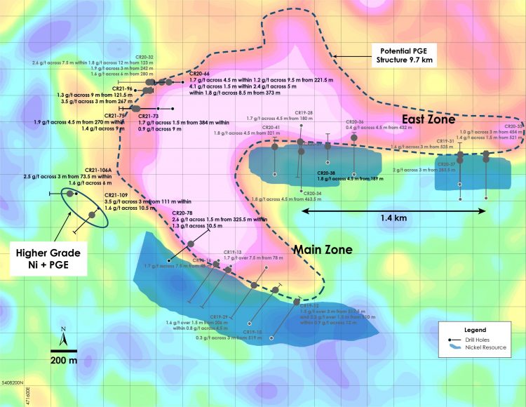 Canada Nickel Announces Main Zone Extension and Additional Drilling Results at Crawford Nickel Sulphide Project