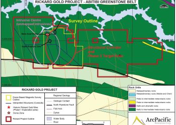 ArcPacific Mobilizes Geophysics Crew to Rickard Gold Project
