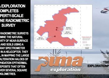 Puma Exploration Completes Property-Scale Airborne Radiometric Survey