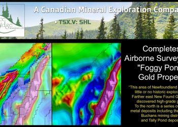 Spruce Ridge Completes Airborne Survey over “Foggy Pond” Gold Property