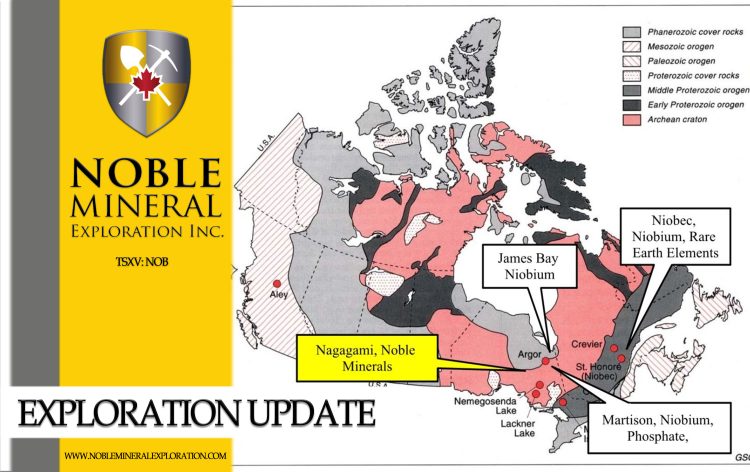 Exploration Update: Noble Minerals Acquires a Critical and Strategic Mineral (Rare Earth/Niobium) Prospect North of Hearst, Ontario