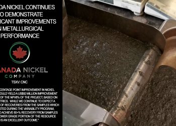 Canada Nickel Continues to Demonstrate Significant Improvements in Metallurgical Performance at Crawford Nickel Sulphide Project