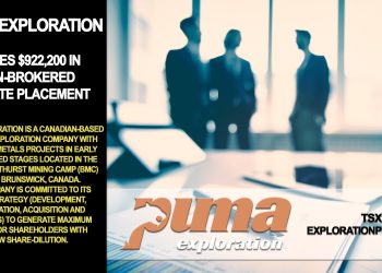 Puma Exploration Raises $922,200 in Non-Brokered Private Placement