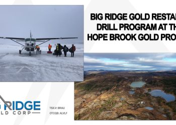 Big Ridge Gold Restarts Drill Program at Hope Brook Gold Project