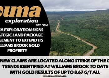 Puma Exploration Signs Strategic Land Package Agreement to Extend Its Williams Brook Gold Property