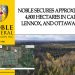 Noble Secures Approximately 4,800 hectares in Calder, Lennox, and Ottaway Twps