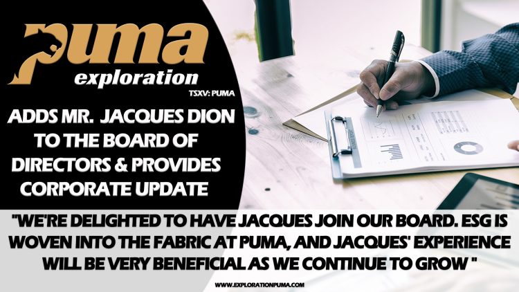 Puma Exploration Provides Corporate Update