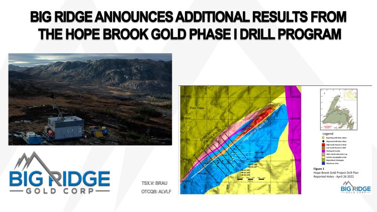 Big Ridge Announces Additional Results from Hope Brook Phase I Drill Program