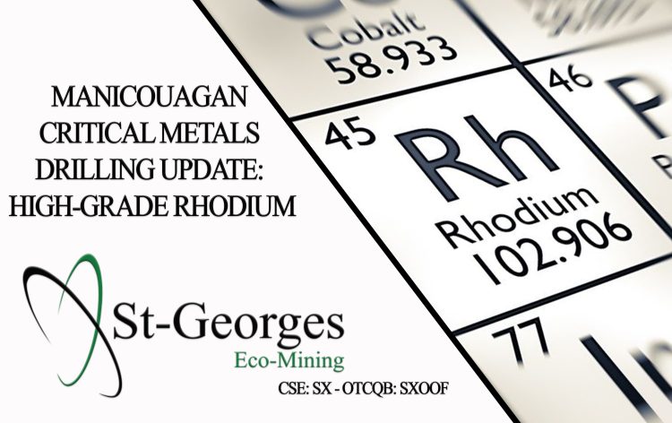 Manicouagan Critical Metals Drilling Update: High-Grade Rhodium