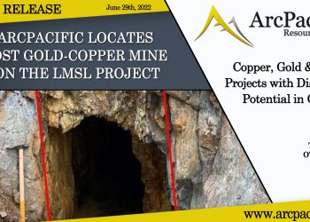 ArcPacific Locates Lost Gold-Copper Mine on LMSL Project