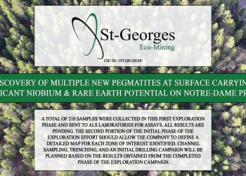 Discovery of Multiple New Pegmatites at Surface Carrying Significant Niobium & Rare Earth Potential on Notre-Dame Project