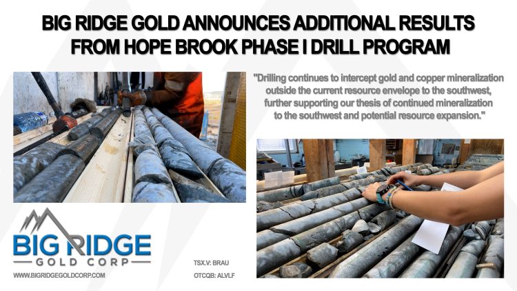 Big Ridge Announces Additional Results from Hope Brook Phase I Drill Program