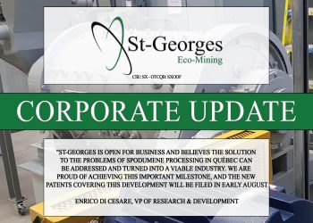 Corporate Update – St-Georges Eco-Mining (CSE: SX)