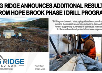 Big Ridge Announces Additional Results from Hope Brook Phase I Drill Program