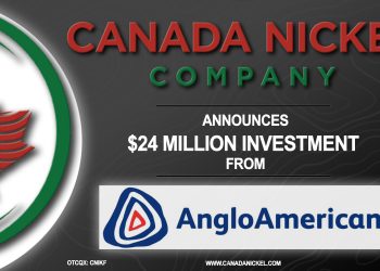 Canada Nickel Announces $24 million Investment from Anglo American