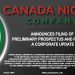 Canada Nickel Announces Filing of Preliminary Prospectus and Provides Corporate Update