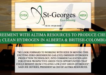 St-Georges Announces Agreement with Altima Resources to Produce Cheap & Clean Hydrogen in Alberta & British-Colombia
