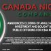 Canada Nickel Announces Closing of Anglo American Investment and Bought Deal Public Offering for Total Proceeds of C$44 Million