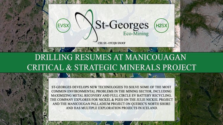 Drilling Resumes at Manicouagan Critical & Strategic Minerals Project
