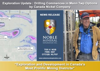 Exploration Update : Drilling Commences in Mann Twp Options by Canada Nickel