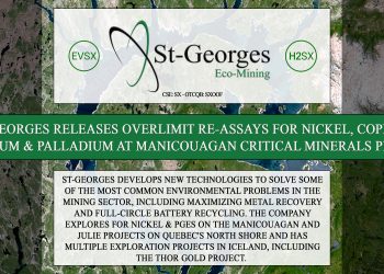 St-Georges Releases Overlimit Re-assays for Nickel, Copper, Platinum & Palladium at Manicouagan Critical Minerals Project