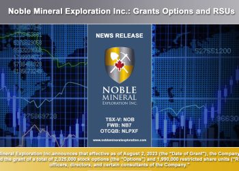 Noble Grants Options and RSUs