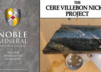 The Cere Villebon Nickel Project – Noble Mineral Exploration (TSXV: NOB – OTC: NLPXF)
