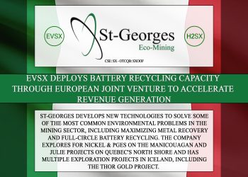 EVSX Deploys Battery Recycling Capacity Through European Joint Venture to Accelerate Revenue Generation