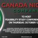 Canada Nickel to host Feasibility Study Conference Call on Thursday, October 12, 2023