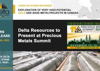 Delta Resources to Present at Precious Metals Summit Zurich