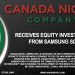 Canada Nickel Receives Equity Investment from Samsung SDI