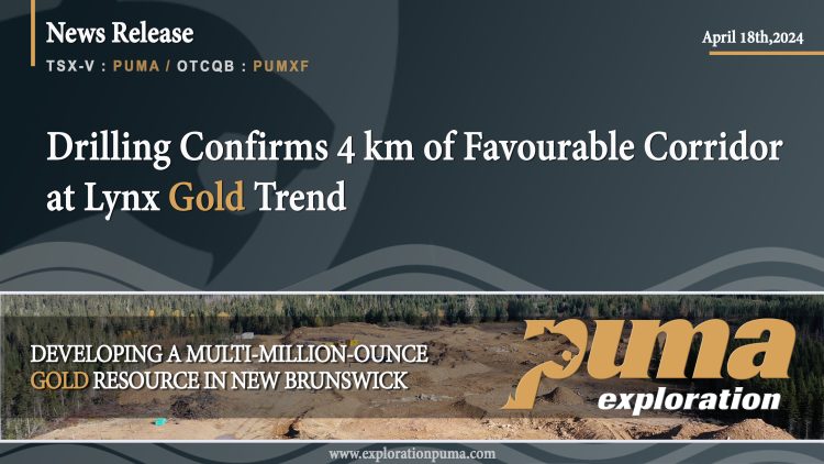Drilling Confirms 4 km of Favourable Corridor at Lynx Gold Trend