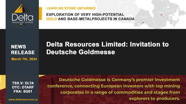Delta Resources Limited: Invitation to Deutsche Goldmesse