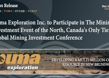 Puma Exploration Inc. to Participate in The Mining Investment Event of the North, Canada’s Only Tier I Global Mining Investment Conference