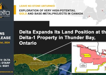 Delta Expands Its Land Position at the Delta-1 Property in Thunder Bay, Ontario