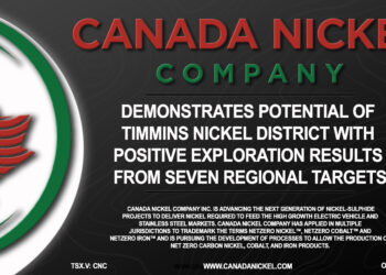 Canada Nickel Demonstrates Potential of Timmins Nickel District with Positive Exploration Results from Seven Regional Targets