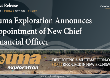 Puma Exploration Announces Appointment of New Chief Financial Officer