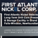 First Atlantic Nickel Selects Long-Term Drill Core Processing & Storage Facility in Grand Falls-Windsor, Newfoundland