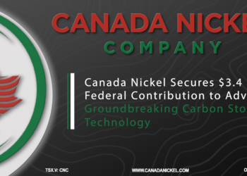 Canada Nickel Secures $3.4 Million Federal Contribution to Advance Groundbreaking Carbon Storage Technology