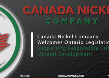 Canada Nickel Welcomes Ontario Legislation Supporting Responsible Critical Mineral Development