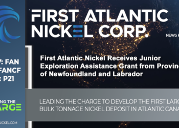 First Atlantic Nickel Receives Junior Exploration Assistance Grant from Province of Newfoundland and Labrador