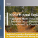 Noble Mineral highlights Mann West Nickel Sulphide Initial Resource as announced by Canada Nickel