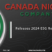 Canada Nickel Releases 2024 ESG Report
