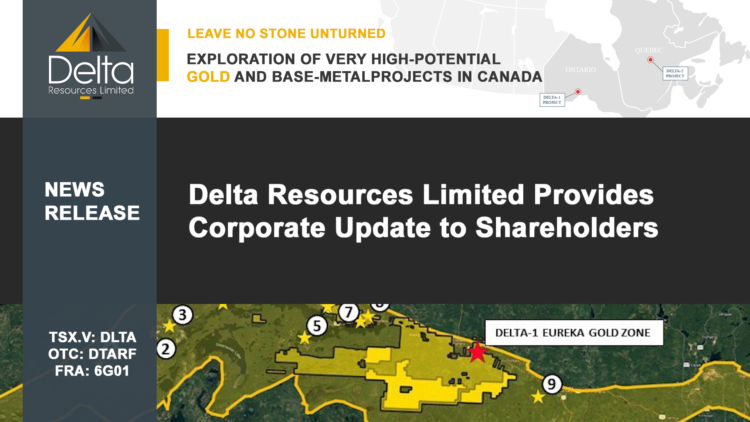 Delta Resources Limited Provides Corporate Update to Shareholders